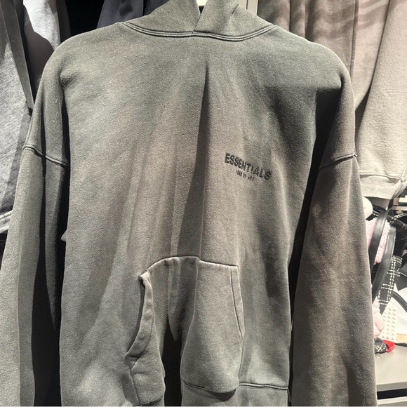 Essentials Other - Essentials Black Logo Pullover Hoodie